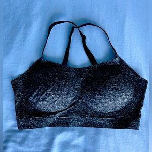SOMA Enbliss Luxe Adjustable Bralette. Size Large Color Gray.